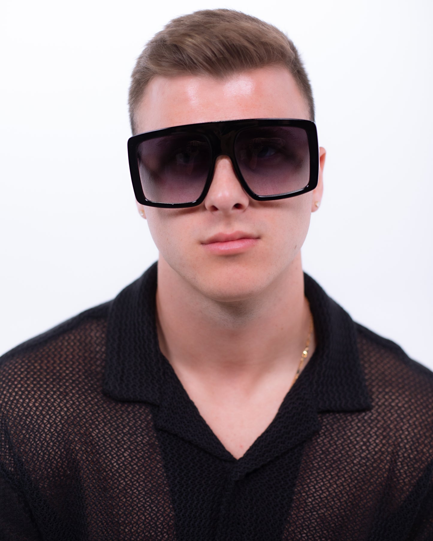 Otus - Standout Oversized Square Sunglasses - Black & Brown