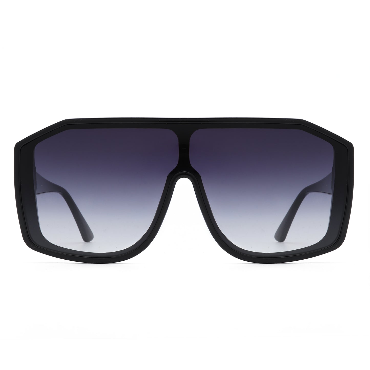 Pygmy - Square Statement Sunglasses - Black & Beige