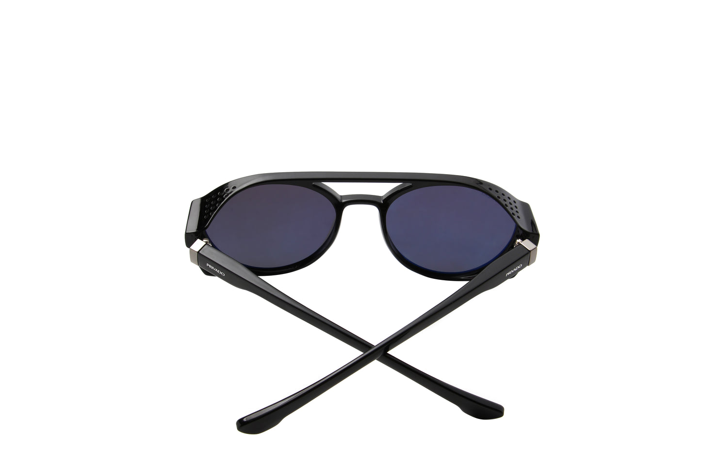 Noctua - Round Polarized Sunglasses - Matte Brown & Black