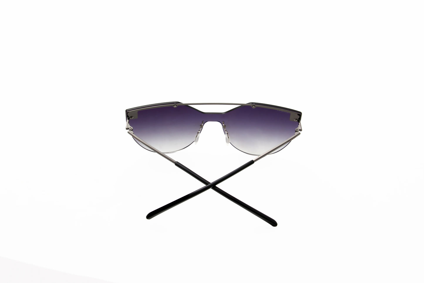 Strix - Rimless Gradient Aviator Sunglasses - Gold & Gunmetal