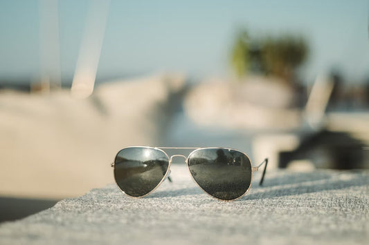 aviator sunglasses outside