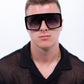 Otus - Standout Oversized Square Sunglasses - Black & Brown