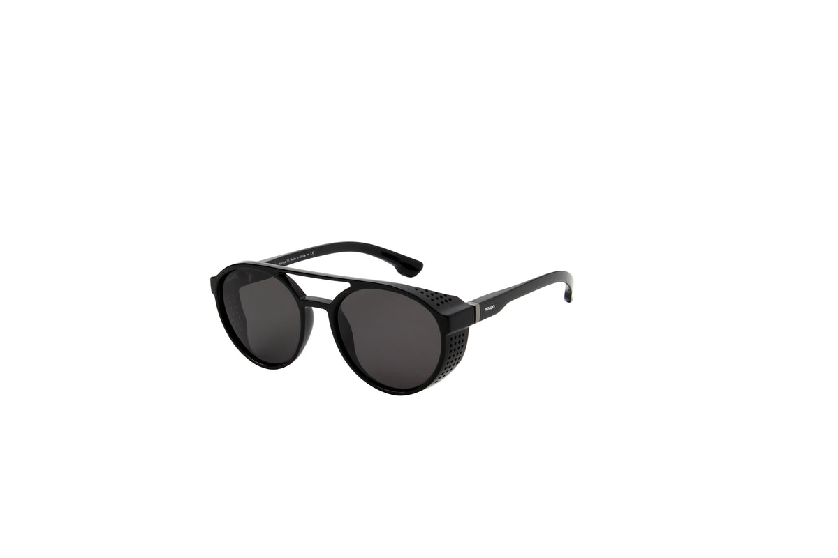 Privado Noctua sunglasses in black, three-quarter view
