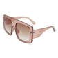 Otus - Standout Oversized Square Sunglasses - Black & Brown