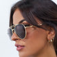 Palau - Metal Aviator Sunglasses - Silver & Gold