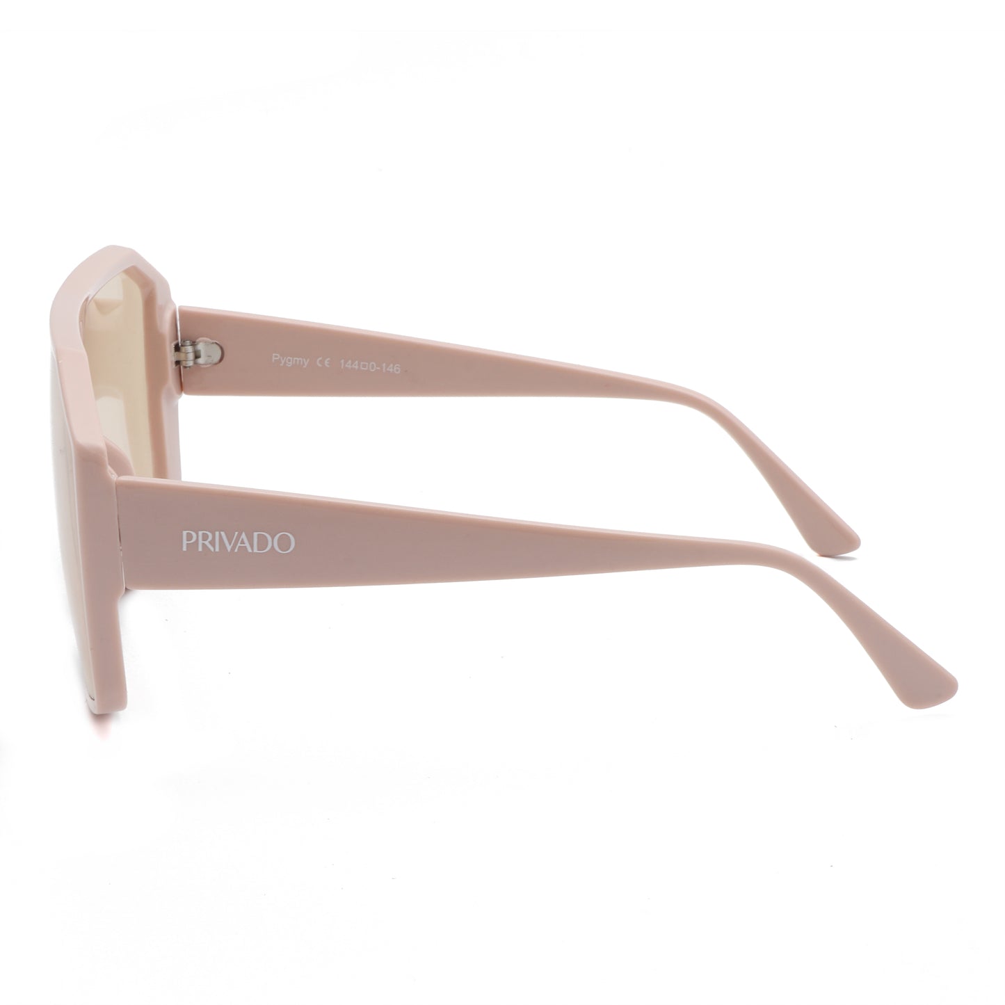 Pygmy -  Square Statement Sunglasses - Black & Beige