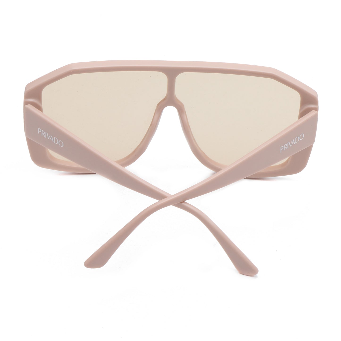 Pygmy -  Square Statement Sunglasses - Black & Beige