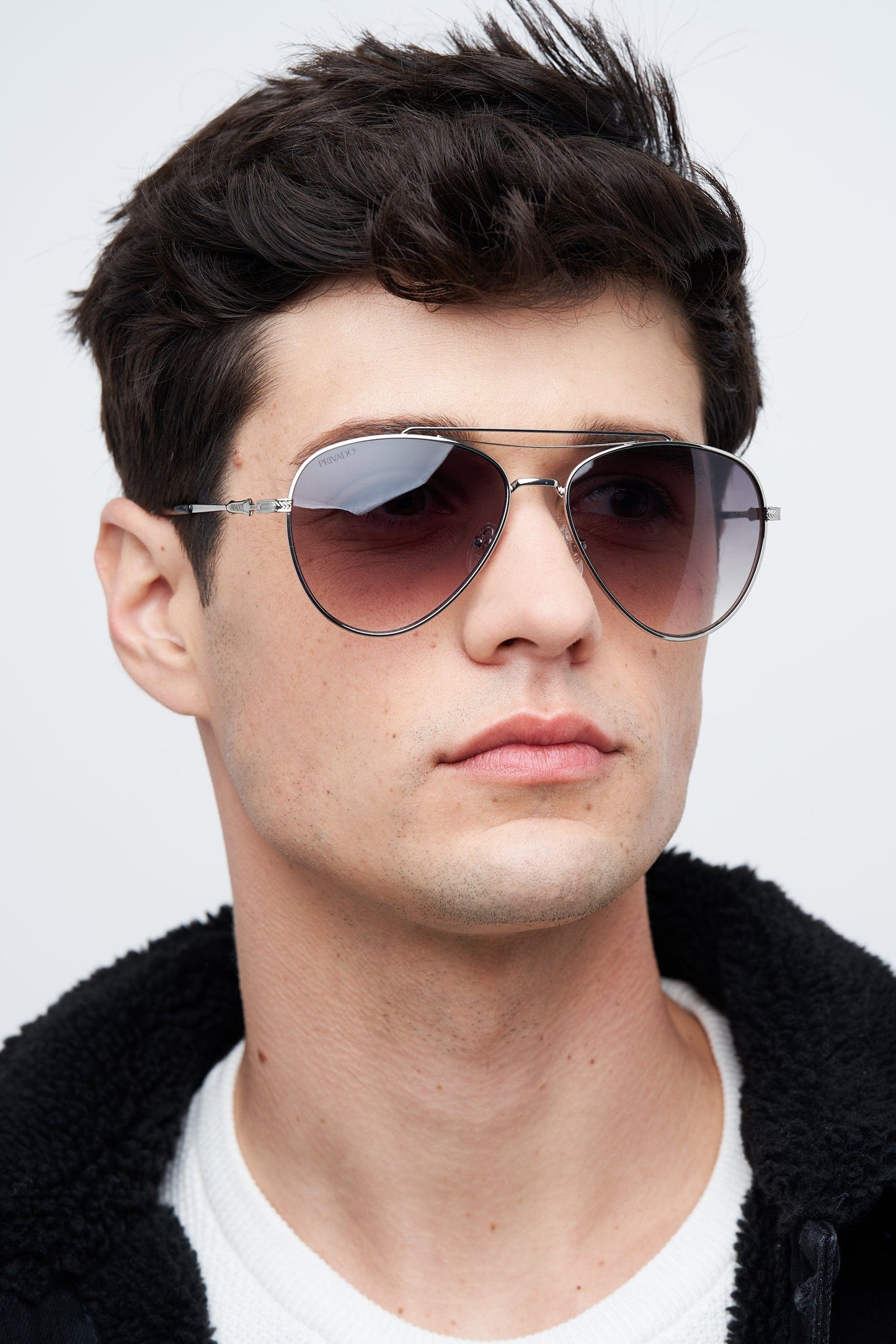 Palau - Metal Aviator Sunglasses - Silver & Gold