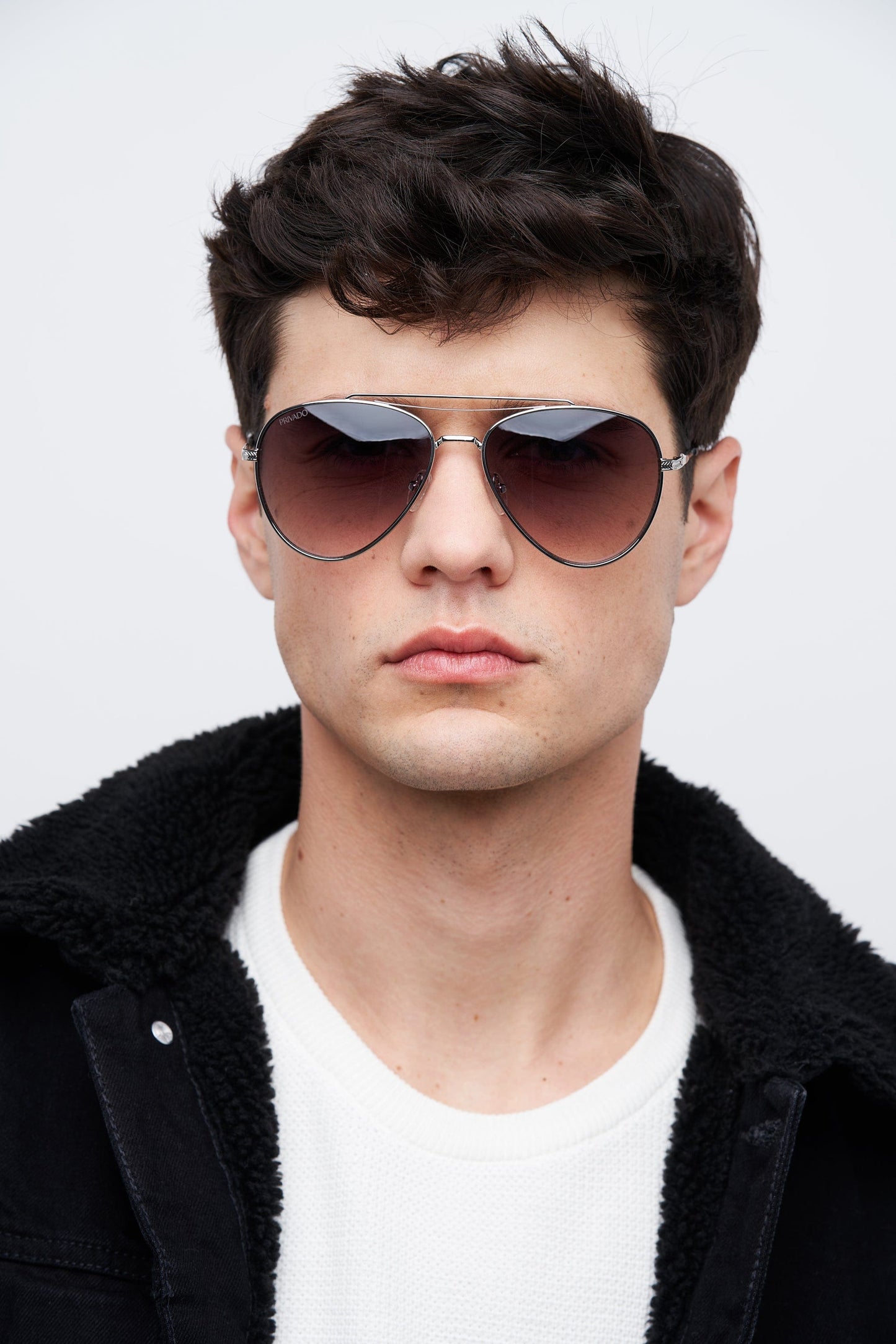 Palau - Metal Aviator Sunglasses - Silver & Gold