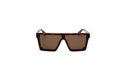 Seductus - Dark Lense Square Sunglasses - Black & Tortoise