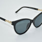 Bubo - Cat-Eye Sunglasses - Black & Tortoise